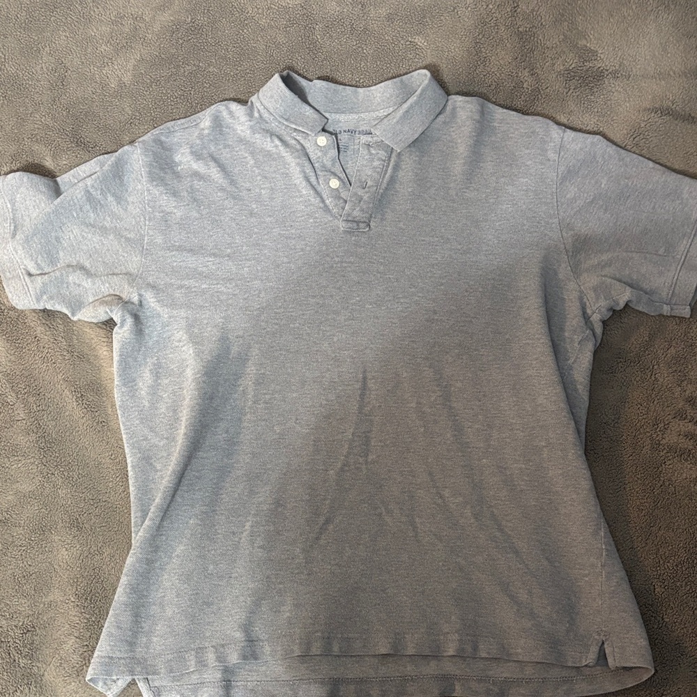 Large Men’s Gray Polo